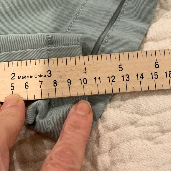 J. Crew 4” chino shorts NWOT, light sage color, size 10 - Picture 7 of 7